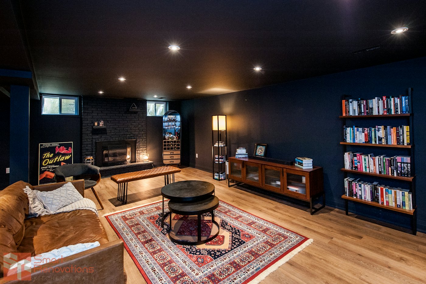 Finished Basement Media Room – Basements, Vaughan